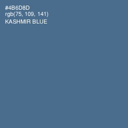 #4B6D8D - Kashmir Blue Color Image